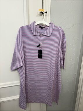Peter Millar Crown Crafted Journeyman Tailored Fit Short Sleeve Polo